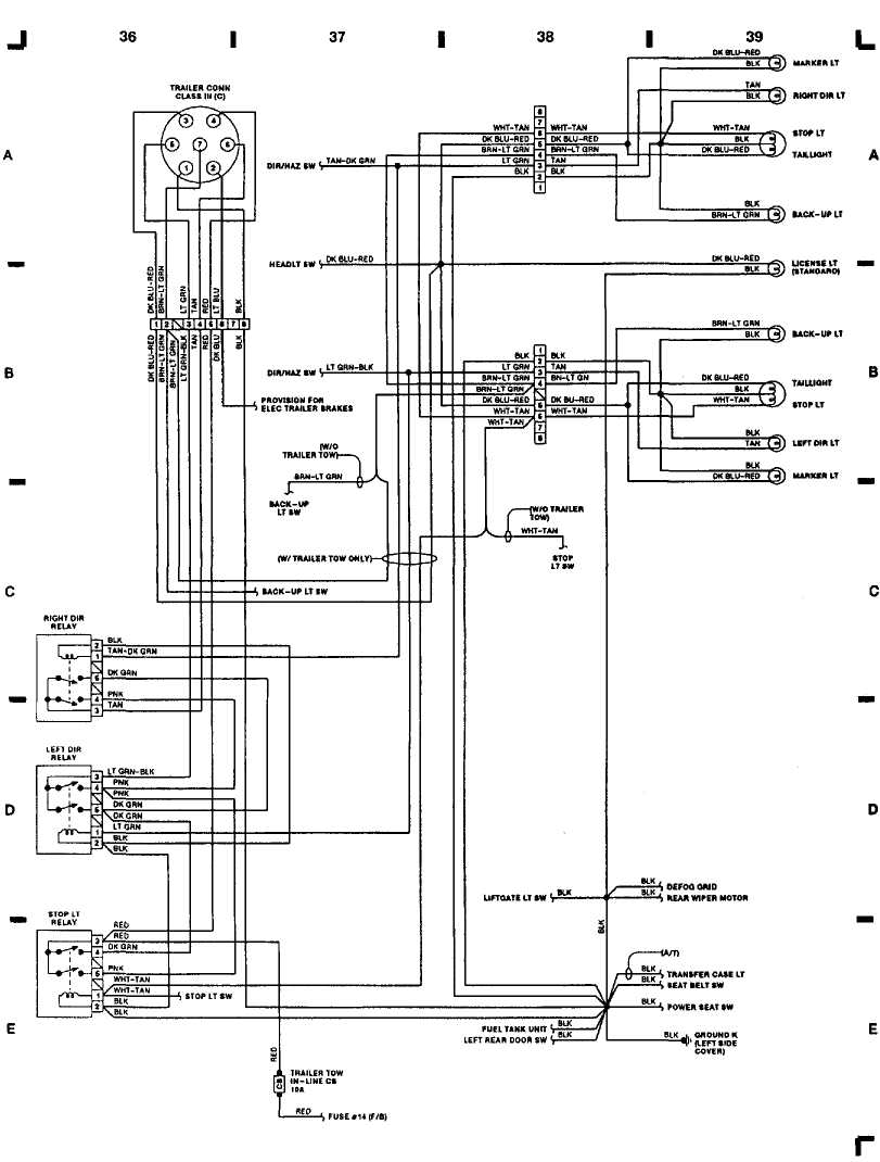 WIRING DIAGRAMS :: 1993 :: Jeep Cherokee (XJ) :: Jeep Cherokee