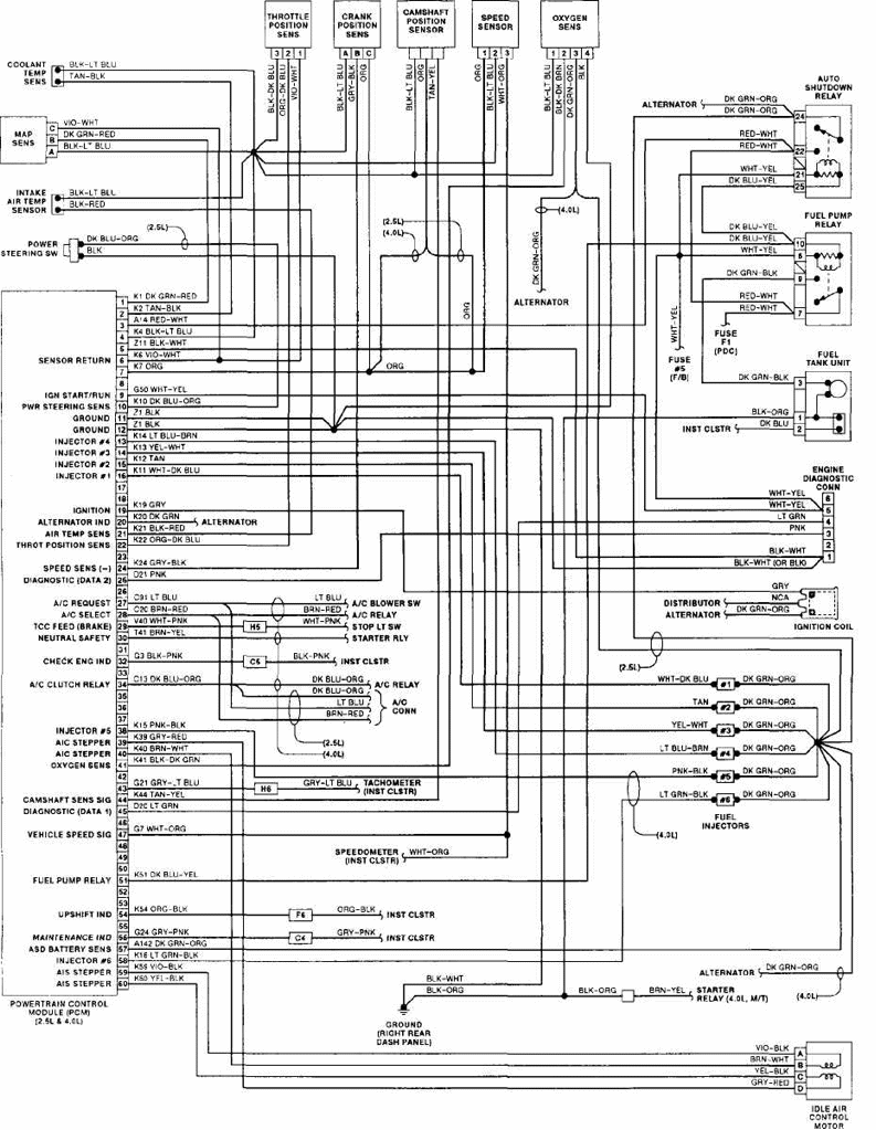 1999 Jeep Grand Cherokee Blower Motor Resistor Wiring Diagram from jeep-manual.ru